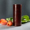 Ubi flammbraun mit Farbglas red